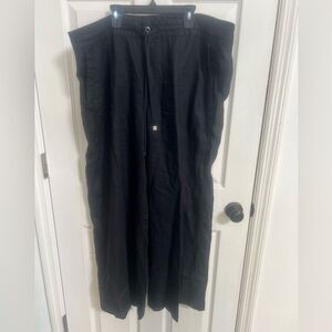 Lauren Ralph Lauren Black 100% Linen, Capsule, Minimalist, Neutral Size 18